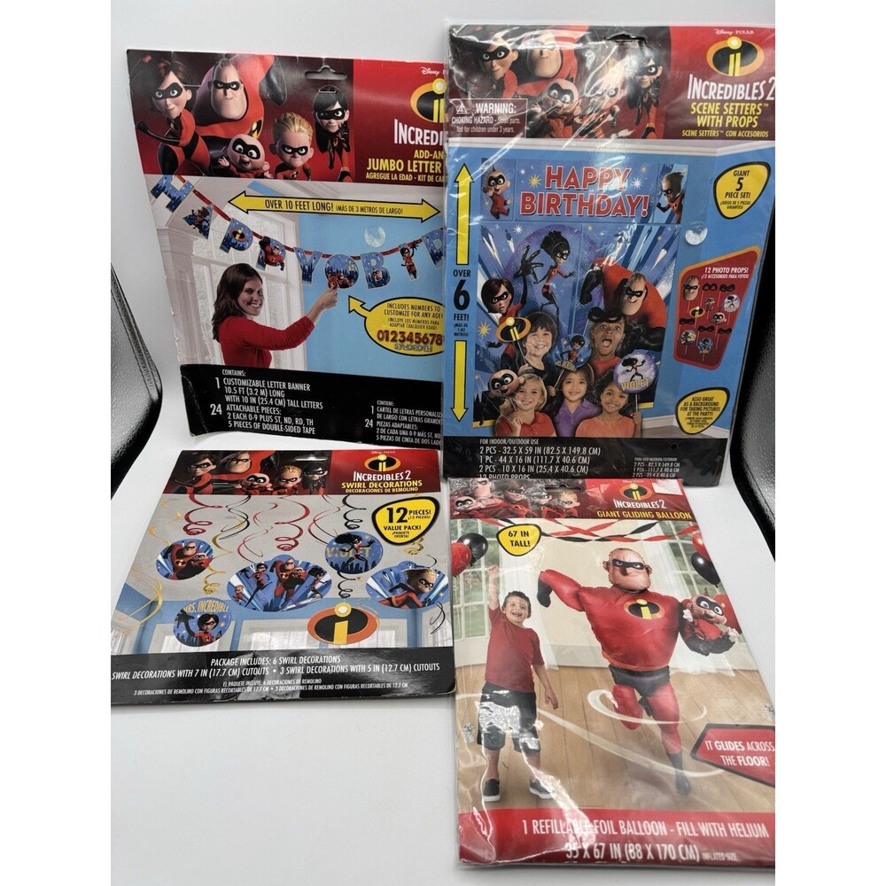 Incredibles 2 Party Supplies Lot - Picture 7 of 9